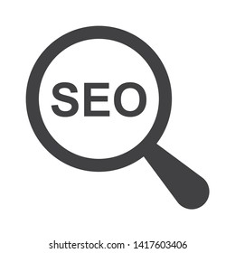 Search Icon Vector flat design style SEO
