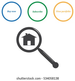 Search Icon Vector flat design style