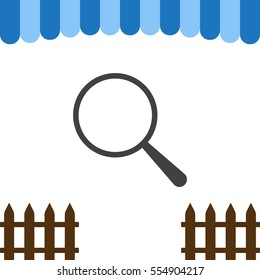 Search Icon Vector flat design style