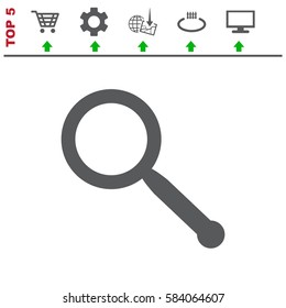 Search Icon Vector flat design style