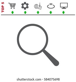 Search Icon Vector flat design style