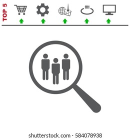 Search Icon Vector flat design style