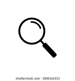 Search icon vector. Flat loupe icon symbol illustration