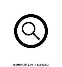 Search icon vector. flat icon magnifying glass symbol.- Vector Eps10