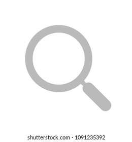 Search icon vector. Found find concept. Magnifying glass Sign isolated on white background. Flat design style for web, Vector illustration