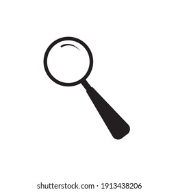 Vector de icono de búsqueda. Encontrado concepto de búsqueda. Signo de cristal de aumento aislado sobre fondo blanco. Estilo de diseño plano para web, sitio web, aplicación móvil