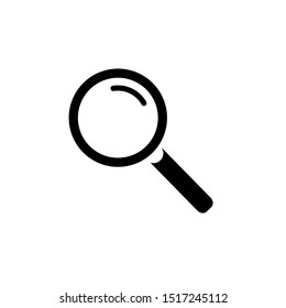 search icon vector. glyph magnifying symbol for web site and app