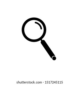 search icon vector. glyph magnifying symbol for web site and app