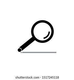 search icon vector. glyph magnifying symbol for web site and app