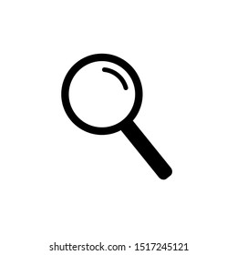 search icon vector. glyph magnifying symbol for web site and app