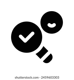Suchsymbol. Symbol für Vektorgrafik-Glyphen für Website, Handy, Präsentation und Logo-Design.