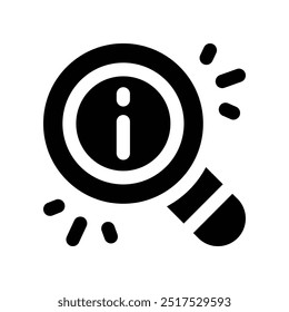 search icon. vector glyph icon for your website, mobile, presentation, and logo design.