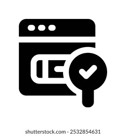 search icon. vector glyph icon for your website, mobile, presentation, and logo design.