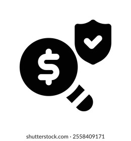 search icon. vector glyph icon for your website, mobile, presentation, and logo design.