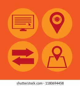search icon. search vector icons set location, location restaurant, left right arrows and computer cursor