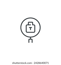 Icono de búsqueda, Ilustración de vector de búsqueda