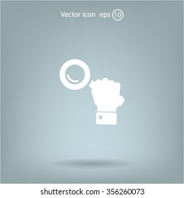 Search icon, vector illustration.