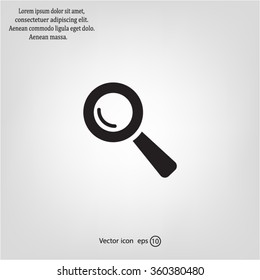 Search icon, vector illustration. 