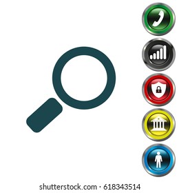 Search Icon. vector illustration 