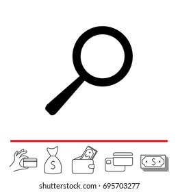 Search Icon. vector illustration 