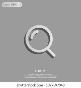 Search icon. Vector illustration EPS 10.