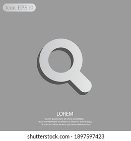 Search icon. Vector illustration EPS 10.