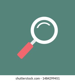 Search icon, vector illustration. Flat design style