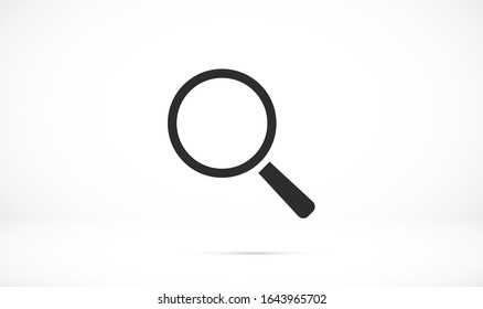 Search icon, vector illustration. Flat design style