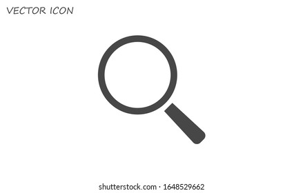 Search icon, vector illustration. Flat design style