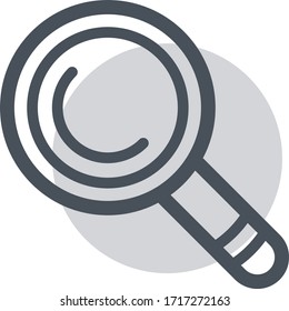 ilustración vectorial de icono de búsqueda plana