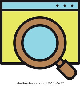 search icon vector illustration flat