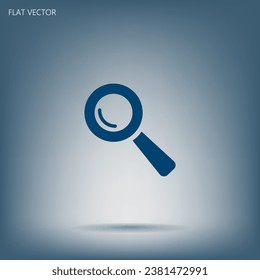 Search icon, vector illustration. Flat design style