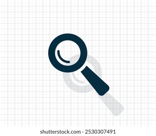 Suchsymbol, Vektorgrafik. Flacher Design-Stil