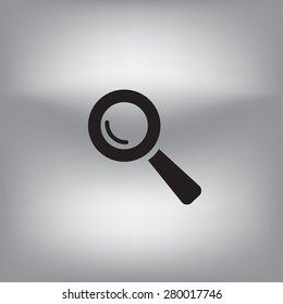 Search icon, vector illustration. Flat design style