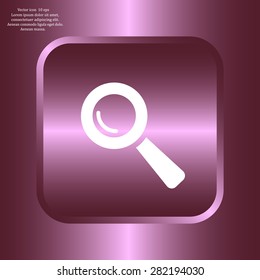 Search icon, vector illustration. Flat design style