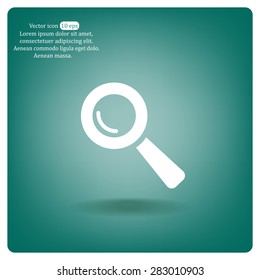 Search icon, vector illustration. Flat design style