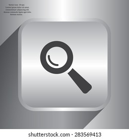 Search icon, vector illustration. Flat design style