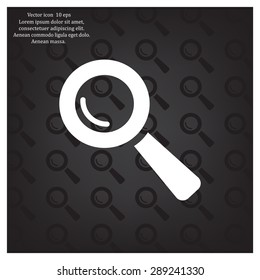 Search icon, vector illustration. Flat design style