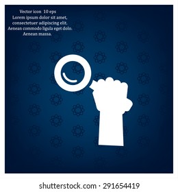 Search icon, vector illustration. Flat design style
