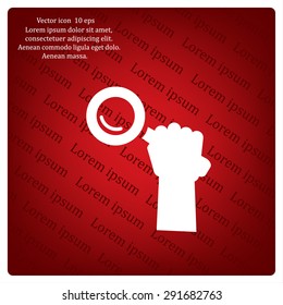 Search icon, vector illustration. Flat design style