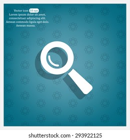 Search icon, vector illustration. Flat design style