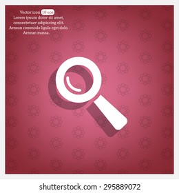 Search icon, vector illustration. Flat design style