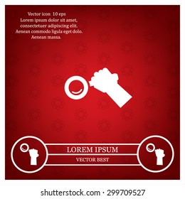 Search icon, vector illustration. Flat design style