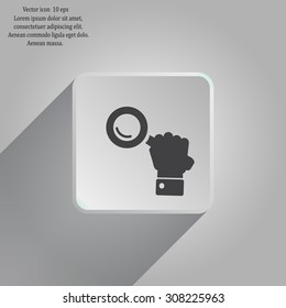 Search icon, vector illustration. Flat design style
