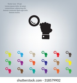 Search icon, vector illustration. Flat design style