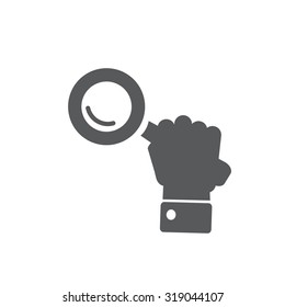 Search icon, vector illustration. Flat design style