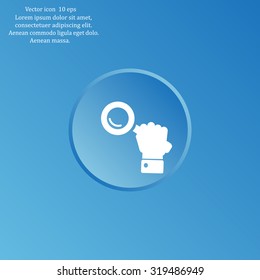 Search icon, vector illustration. Flat design style