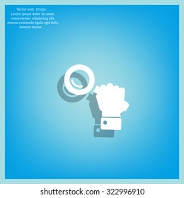 Search icon, vector illustration. Flat design style