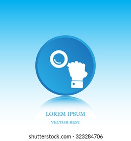 Search icon, vector illustration. Flat design style