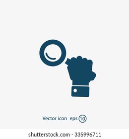Search icon, vector illustration. Flat design style